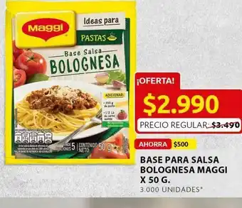Ara Base para salsa bolognesa maggi x 50 g oferta