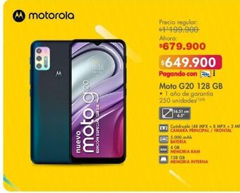 Metro Moto g20 128 gb oferta