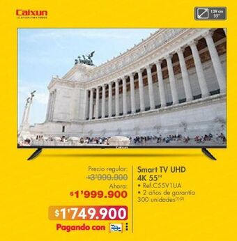 Metro Smart tv uhd 4k 55'' oferta