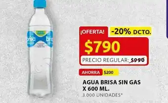 Ara Agua brisa sin gas x 600 ml oferta