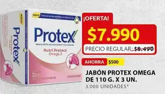 Ara Jabón de tocador protex omega de 110 g x 3 un oferta
