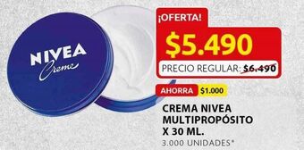 Ara Crema nivea multipropósito x 30 ml oferta