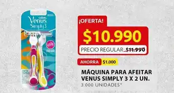 Ara Máquina de afeitar venus simply 3 x 2 un oferta