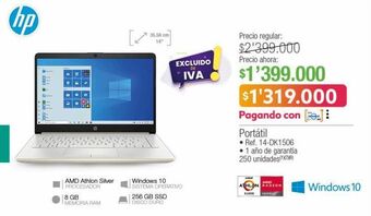 Jumbo Notebook hp oferta