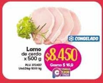 Super Inter Lomo de cerdo x 500g oferta