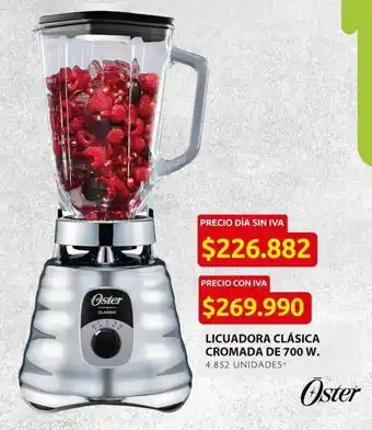 Ara Licuadora clásica cromada oster oferta
