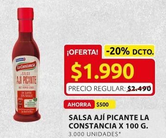 Ara Salsa ají picante la constancia 100g oferta