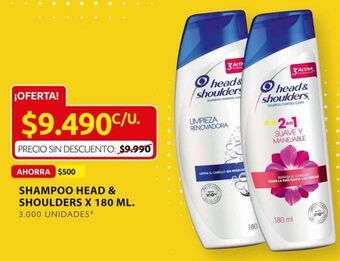 Ara Shampoo head & shoulders 180ml oferta