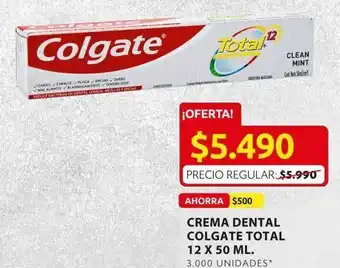 Ara Crema dental colgate total 12 50ml oferta