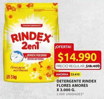 Ara Detergente en polvo rindex 3000g oferta