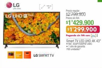 Jumbo Smart tv led uhd 4k 43" oferta