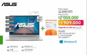 Jumbo Computador portátil asus oferta