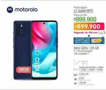 Jumbo Moto g60s 128 gb oferta