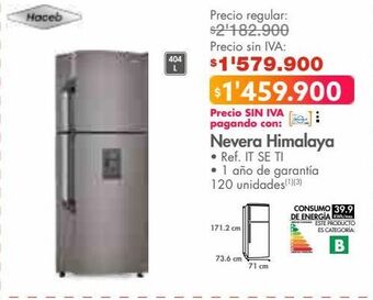 Metro Nevera himalaya haceb oferta