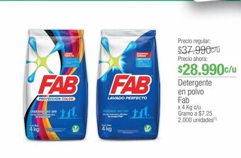 Jumbo Detergente en polvo fab oferta