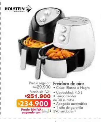 Metro Freidora de aire holstein oferta
