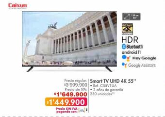 Metro Smart tv uhd 4k 55'' oferta