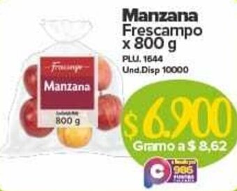 Super Inter Manzana Frescampo 800g oferta