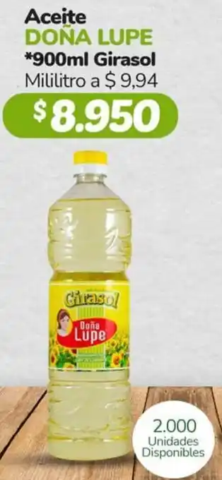 Aceite Doña Lupe 990ml Girasol