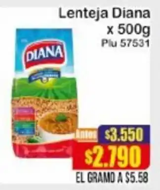 La Gran Colombia Lenteja Diana 500g oferta