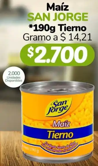 Maíz San Jorge 190g Tierno