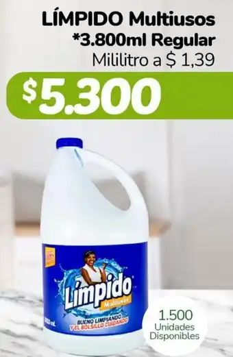 Límpido Multiusos 3800ml Regular