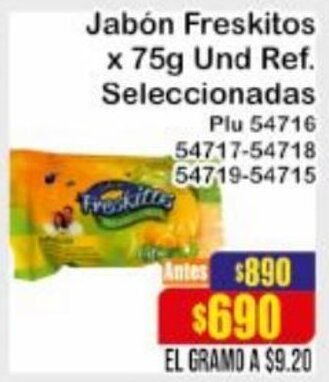 La Gran Colombia Jabón Freskitos 75g oferta