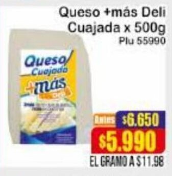 La Gran Colombia Queso +más Deli Cuajada 500g oferta