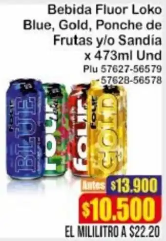 La Gran Colombia Bebida Flour Loko 473ml oferta