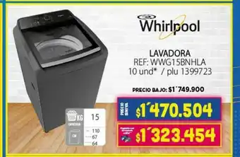 Colsubsidio Whirlpool Lavadora Ref: WWG15BNHLA oferta