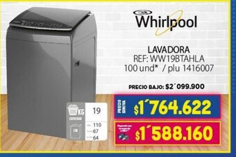 Colsubsidio Whirlpool - Lavadora Ref: WW19BTAHLA oferta