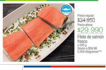 Jumbo Filete de salmón fresco oferta