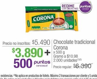 Jumbo Chocolate tradicional corona oferta