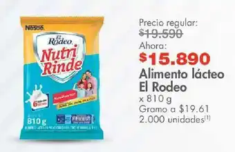Metro Alimento lácteo el rodeo x 810 g oferta