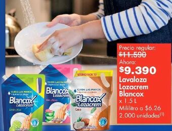 Metro Lavaloza lozacrem blancox x 1.5 l oferta