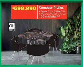 Metro Comedor 4 sillas oferta