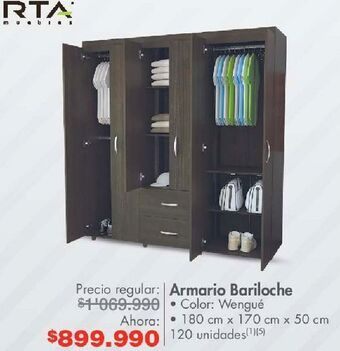 Metro Armario bariloche oferta