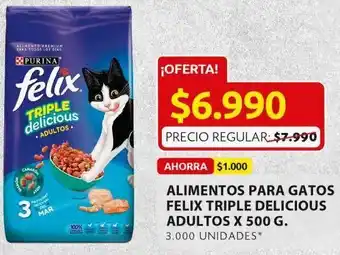 Ara Alimento para gatos felix 500g oferta