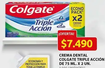 Ara Crema dental colgate triple acción 2un oferta