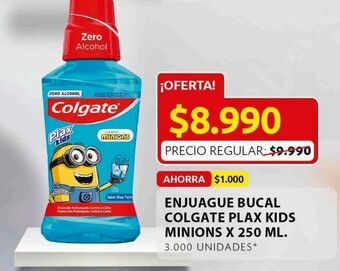 Ara Enjuague bucal colgate plax kids minions 250ml oferta