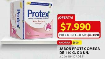 Ara Jabón protex omega 110g x 3un oferta