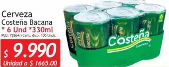 Belalcazar Cerveza Costeña Bacana 330ml oferta