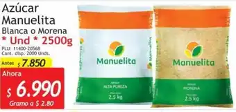Azúcar Manuelita 2500g