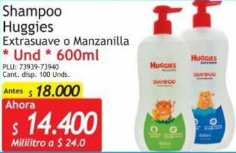 Belalcazar Shampoo Huggies 600ml oferta