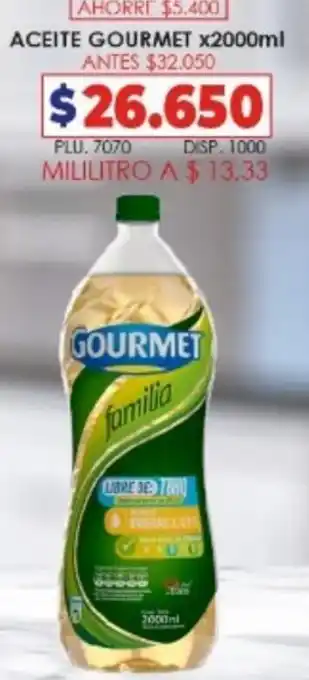 Aceite Gourmet x 2000ml