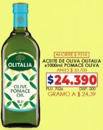 Surtifamiliar Aceite de Oliva Alitalia x 1000ml Pomace Oliva oferta