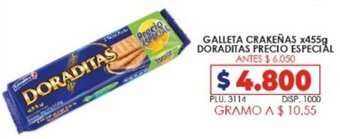 Surtifamiliar Galleta Crakeñas x 455g Doraditas Precio Especial oferta