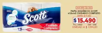 Surtifamiliar Papel Higiénico Scott x 12Und Cuidado Completo oferta