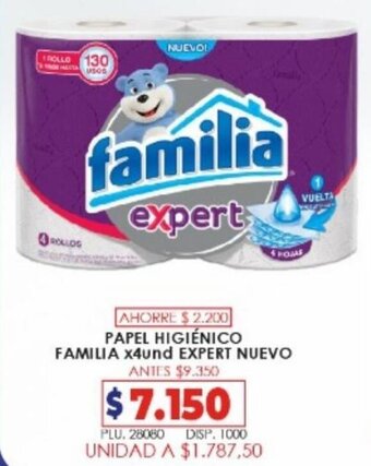 Surtifamiliar Papel Higiénico Familia x 4Und Expert Nuevo oferta
