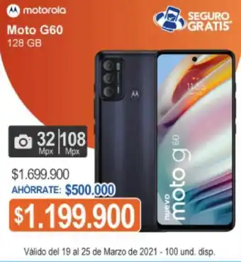 Alkosto Moto G60 128GB oferta